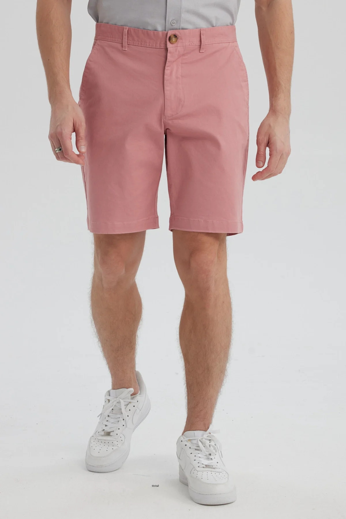 Bermuda Hombre Chino Básico Malva