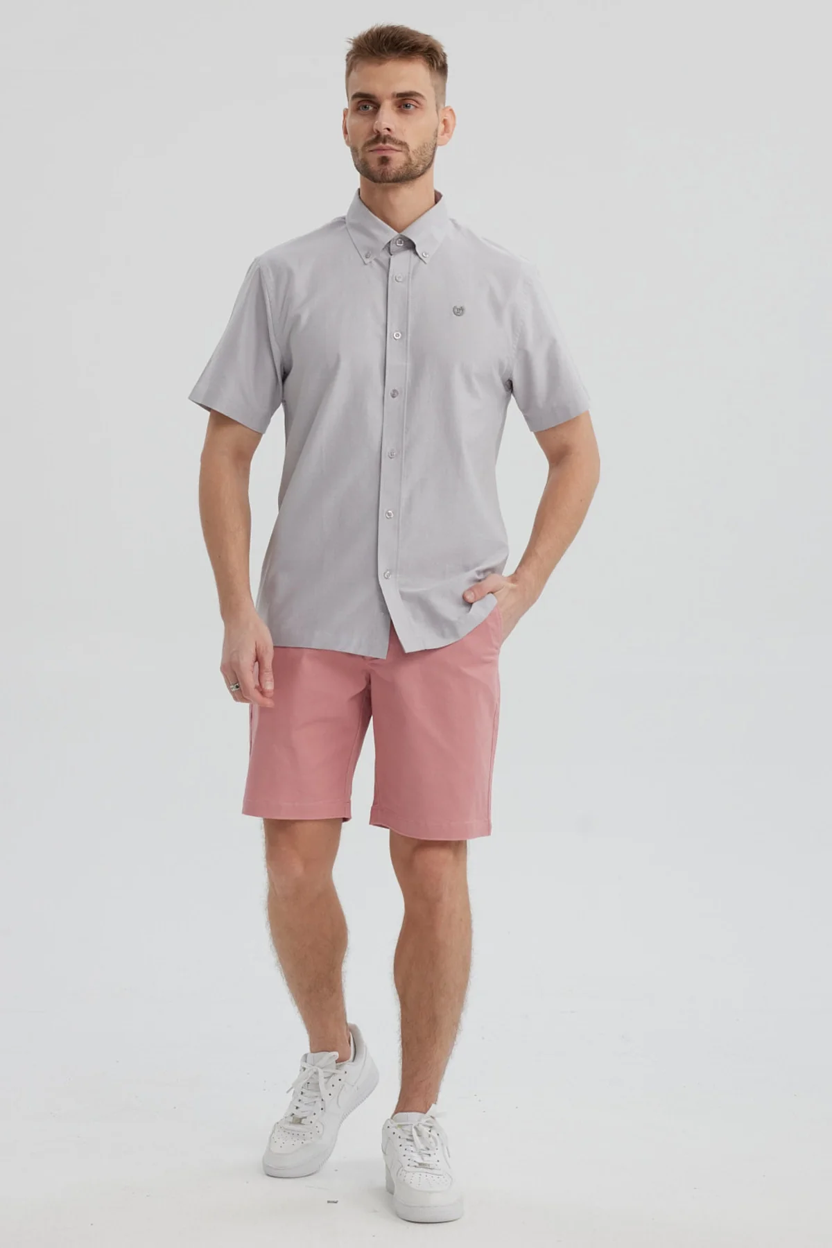 Bermuda Hombre Chino Básico Malva - Image 4