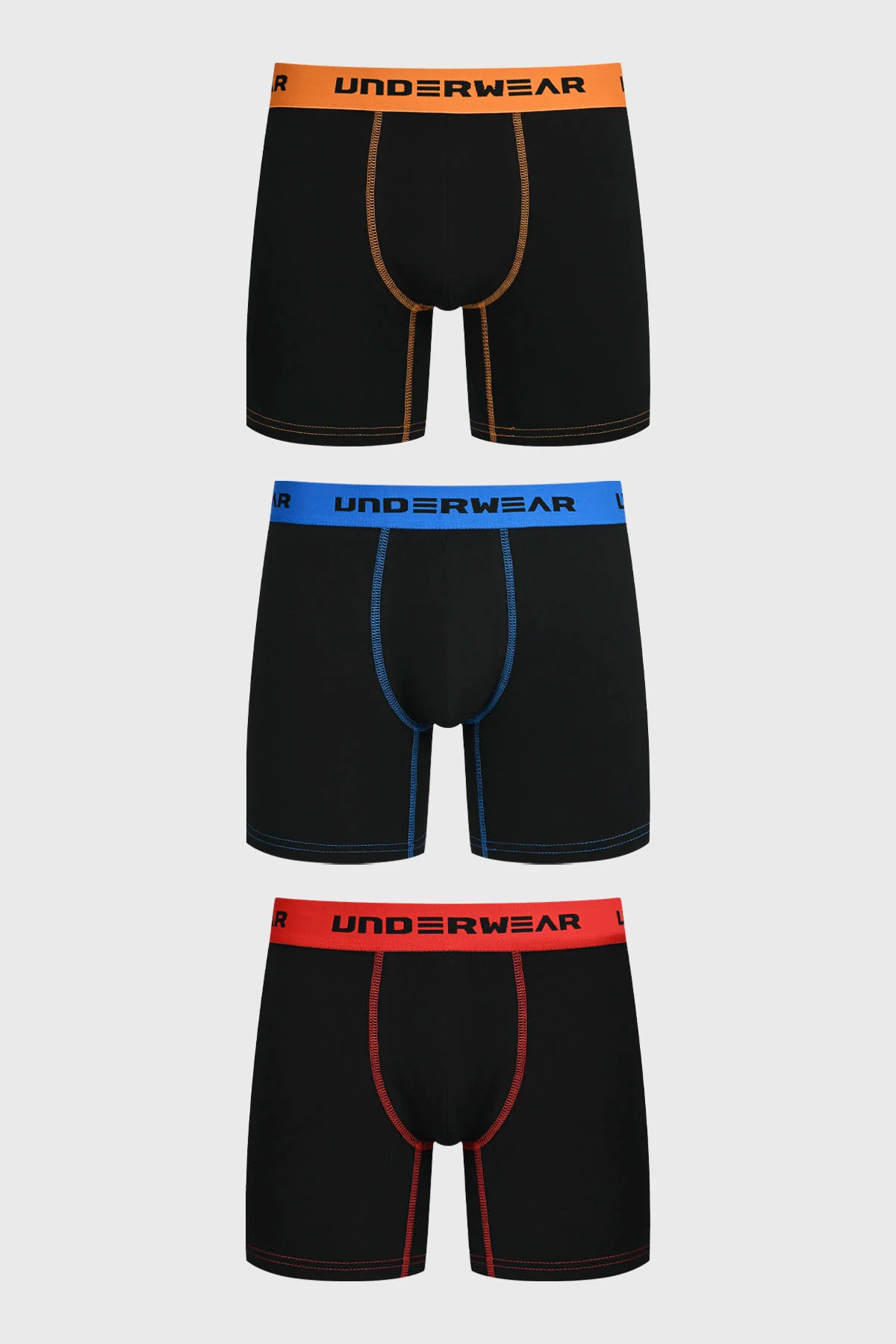 Boxer Hombre Tripack Medio Negro