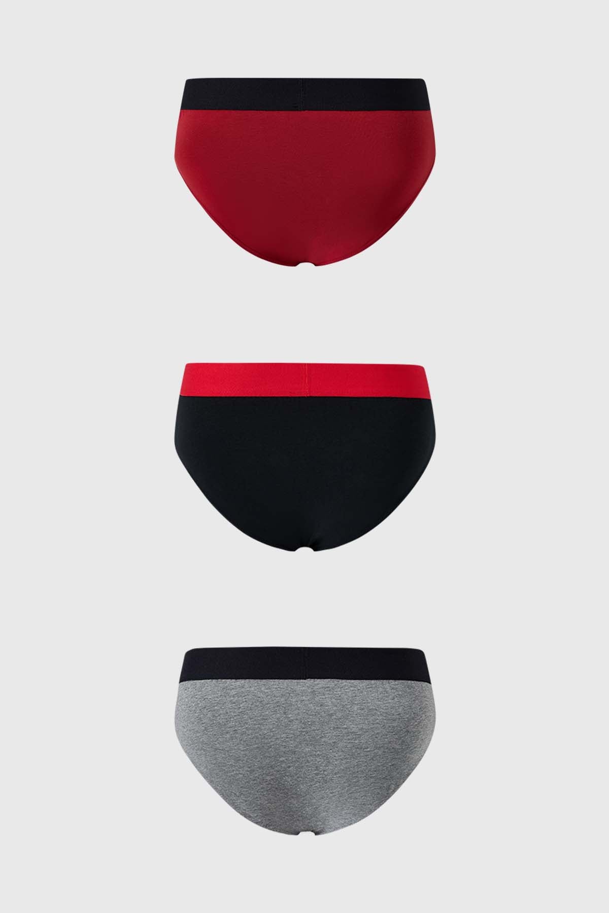 Boxer Hombre Tripack Liso Burdeo - Image 2