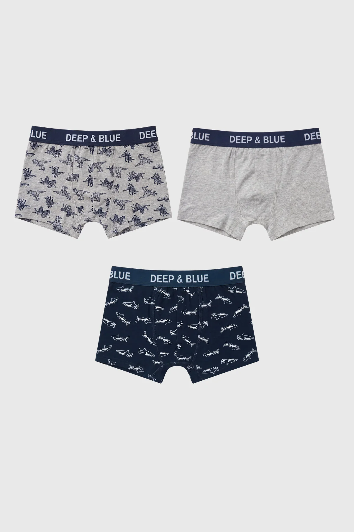 Boxer Niño Tripack Azul Marino