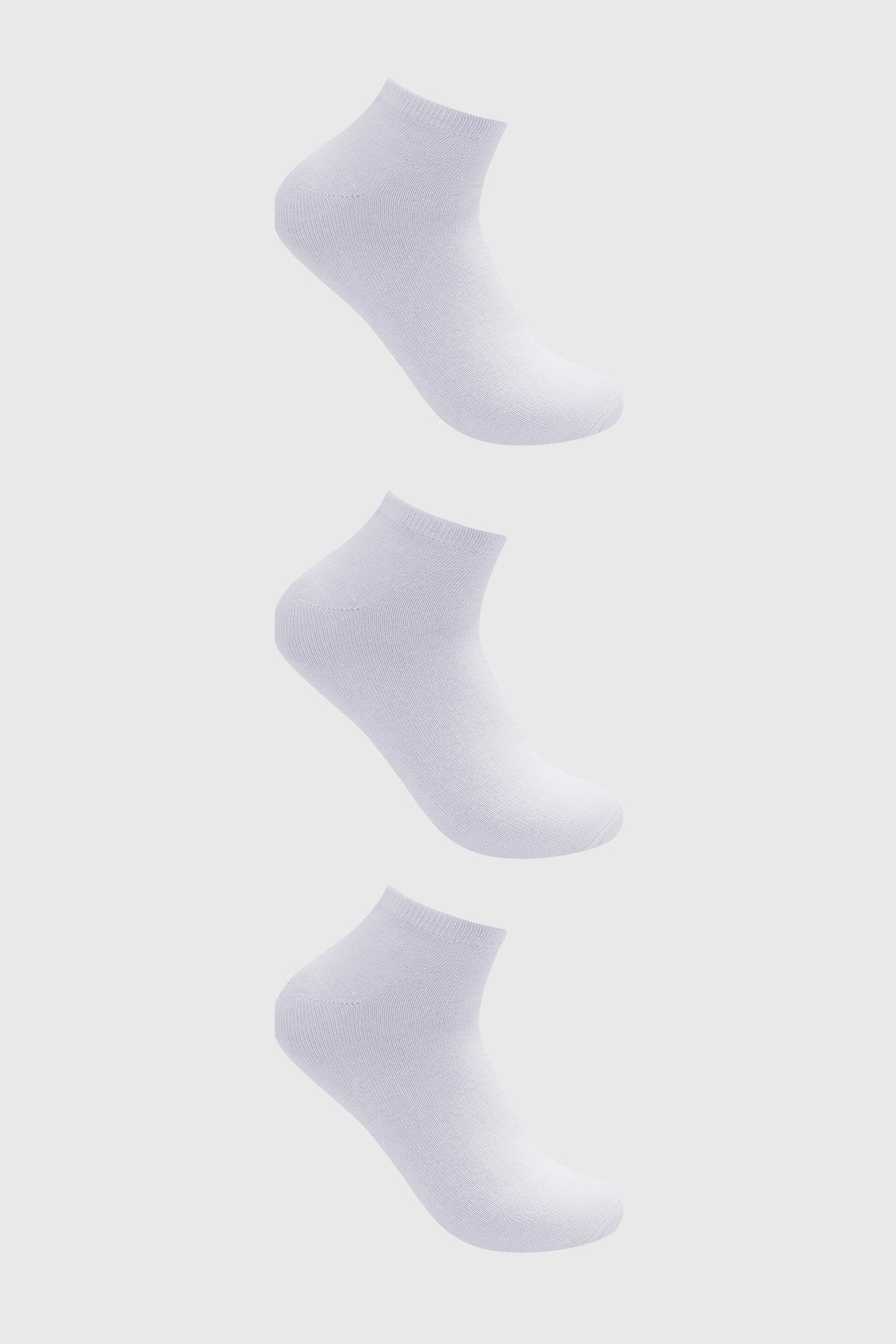Calceta Deportiva Hombre Tripack Blanco