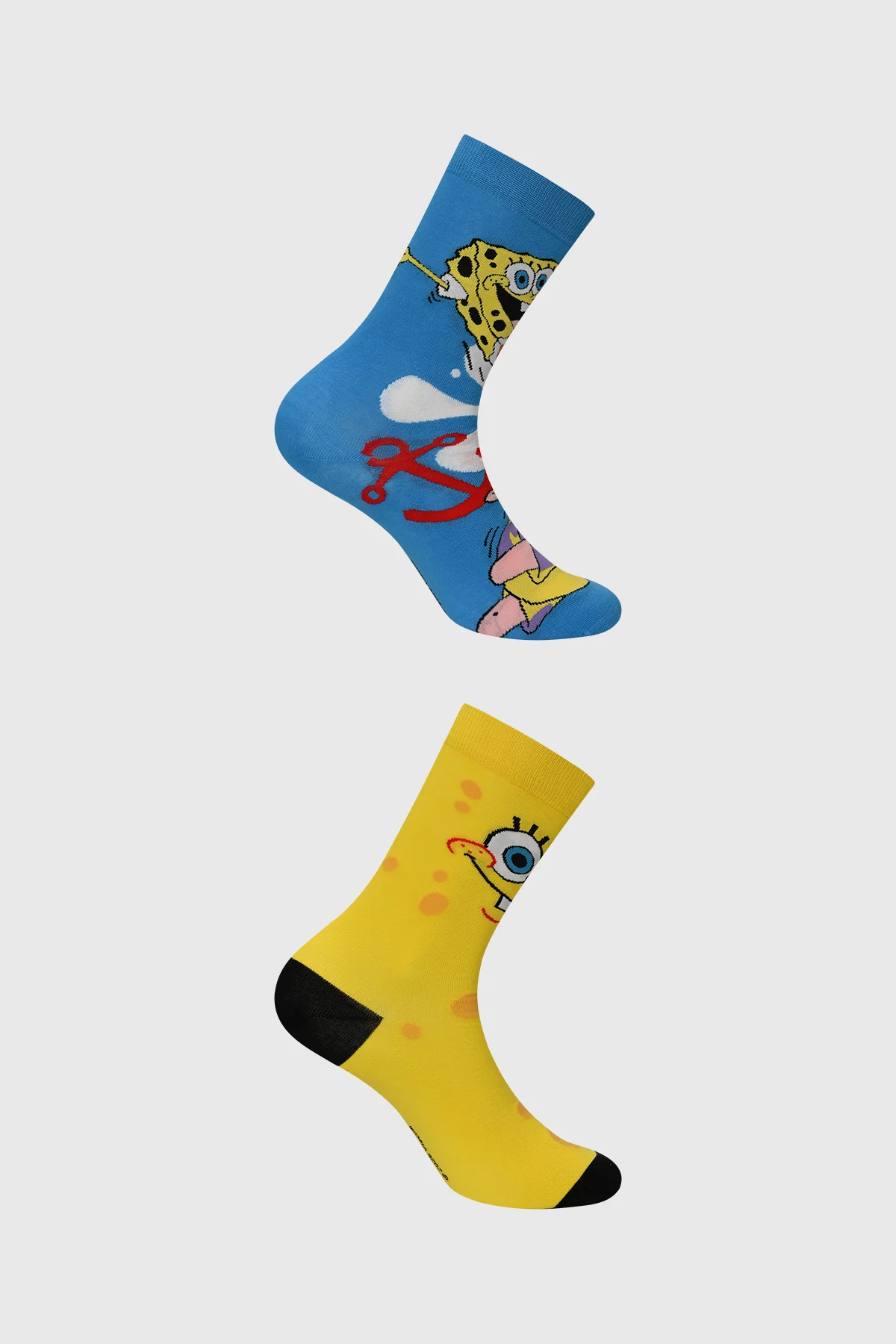 Calcetín Hombre Bipack Bob Esponja Amarillo
