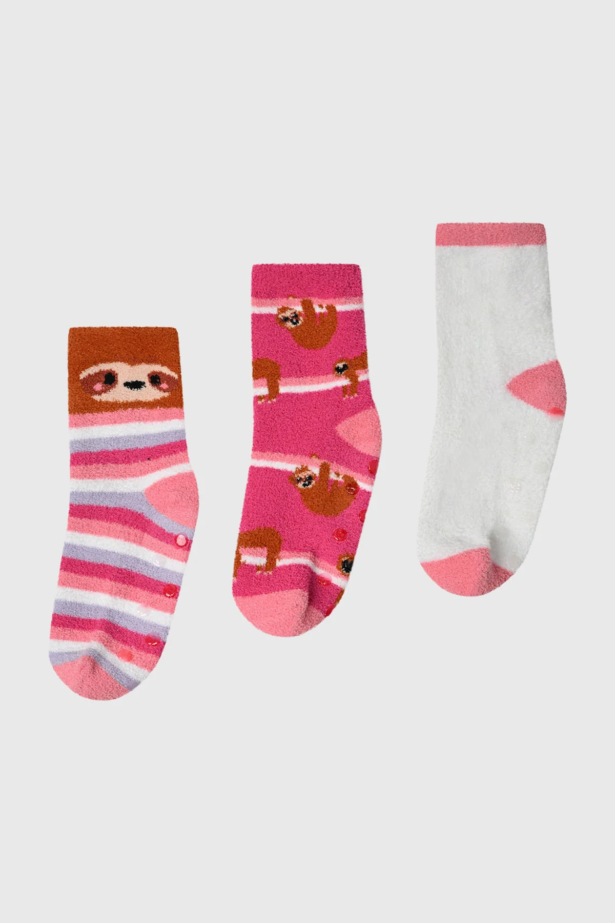 Calcetín Niña Tripack Fucsia