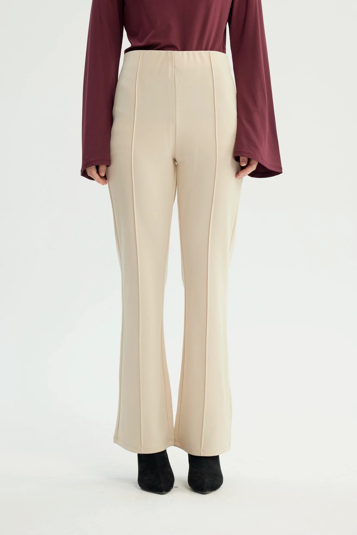 Calza Mujer Skinny Beige