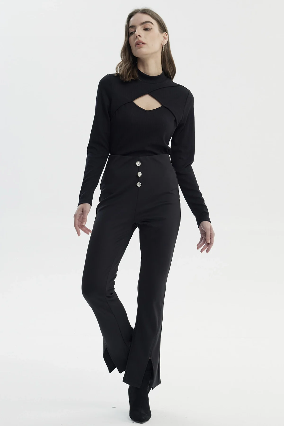 Calza Mujer Slim Negro - Image 4