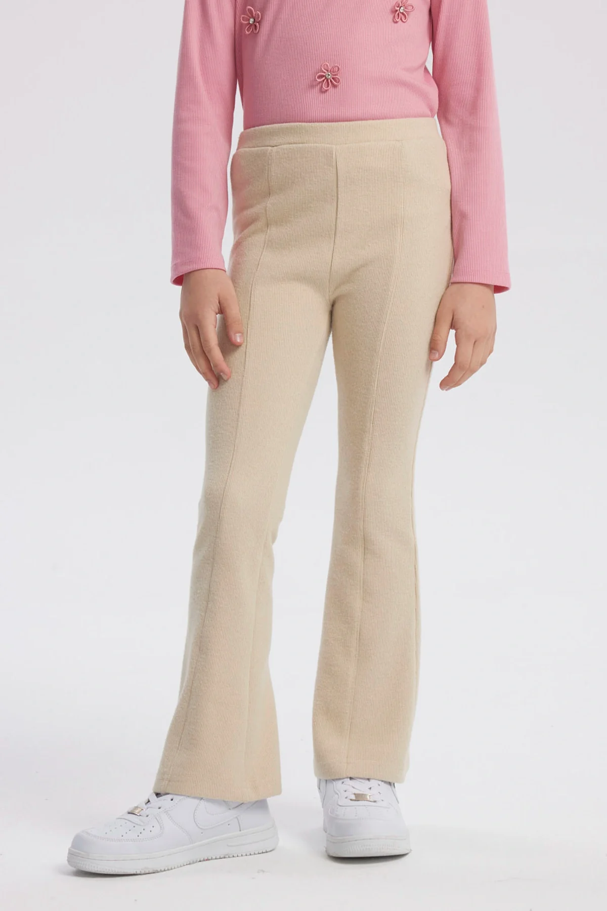 Calza Niña Flare Beige