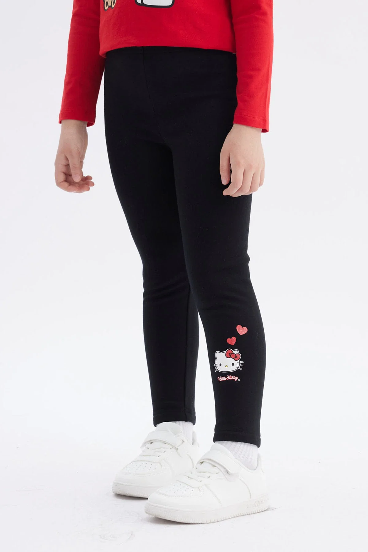Calza Niña Hello Kitty Interior Polar Negro - Image 2