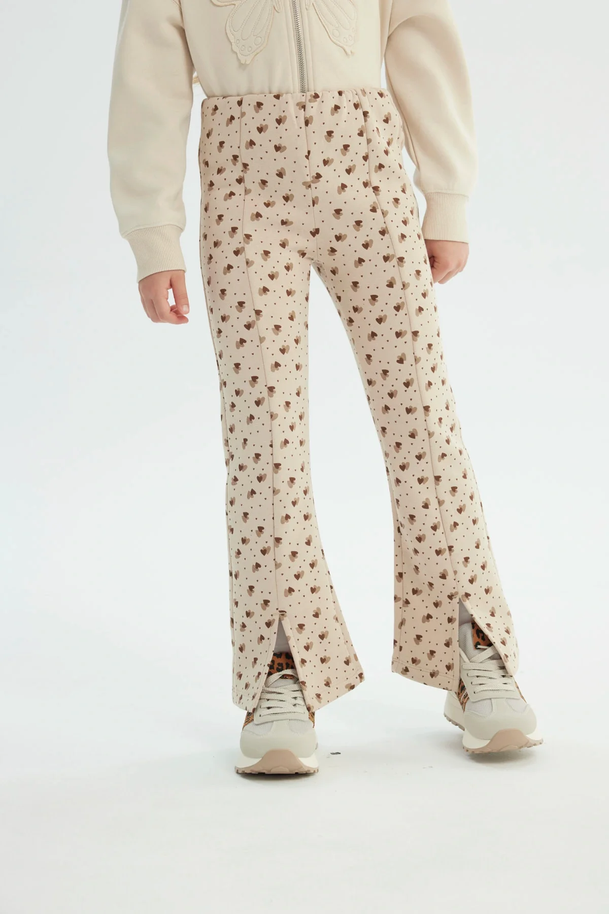 Calza Niña Leve Flare Beige