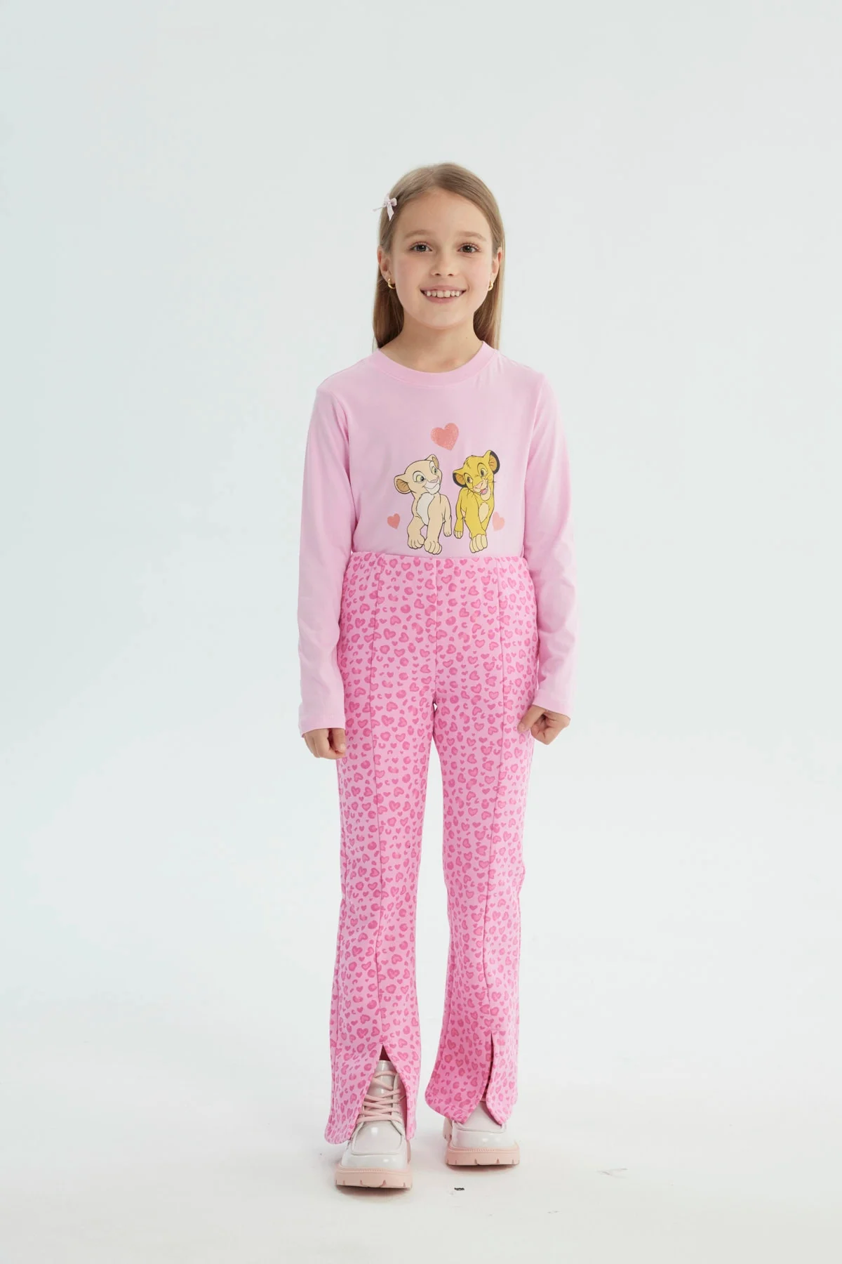 Calza Niña Leve Flare Rosado - Image 4