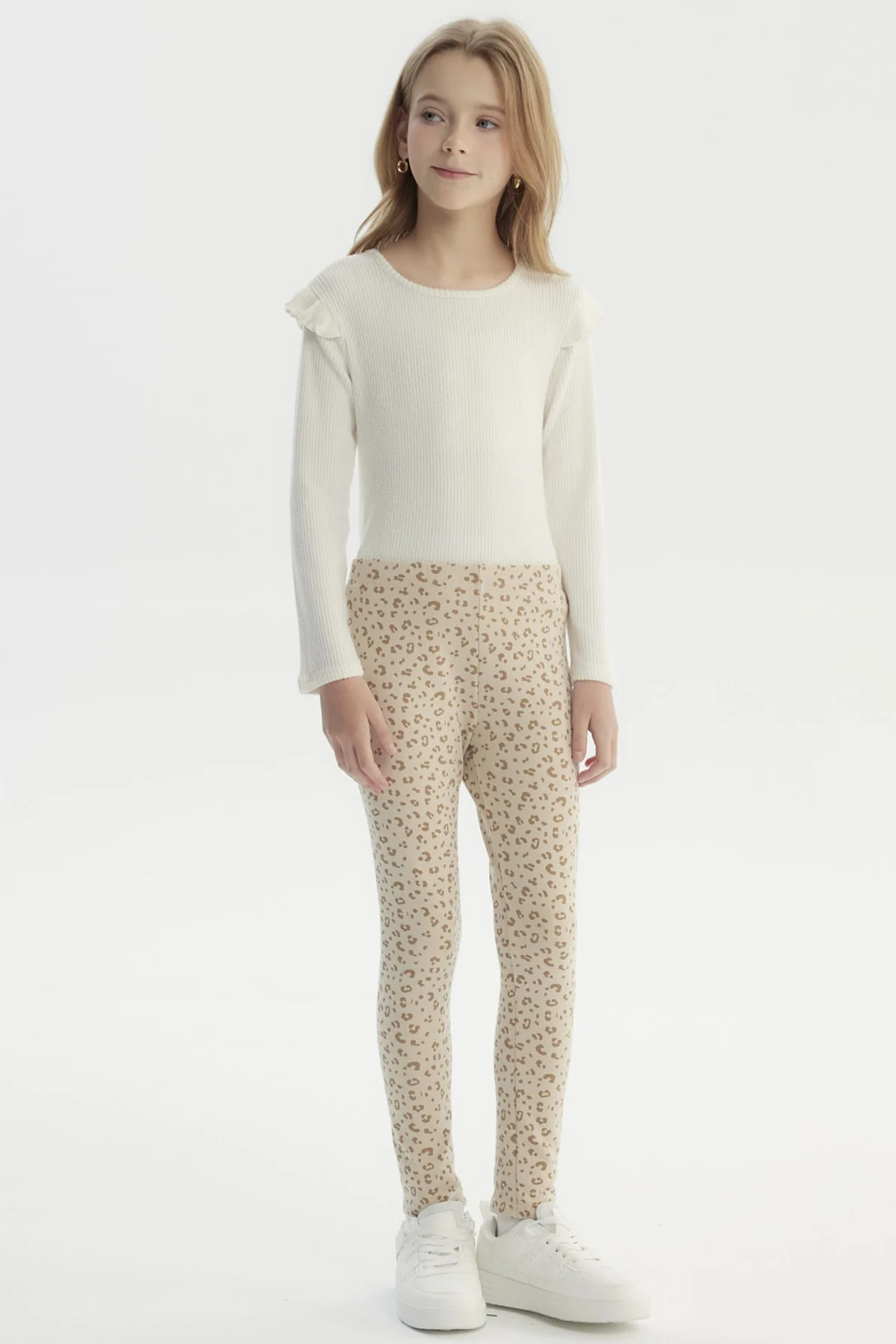 Calza Niña Slim Beige - Image 4