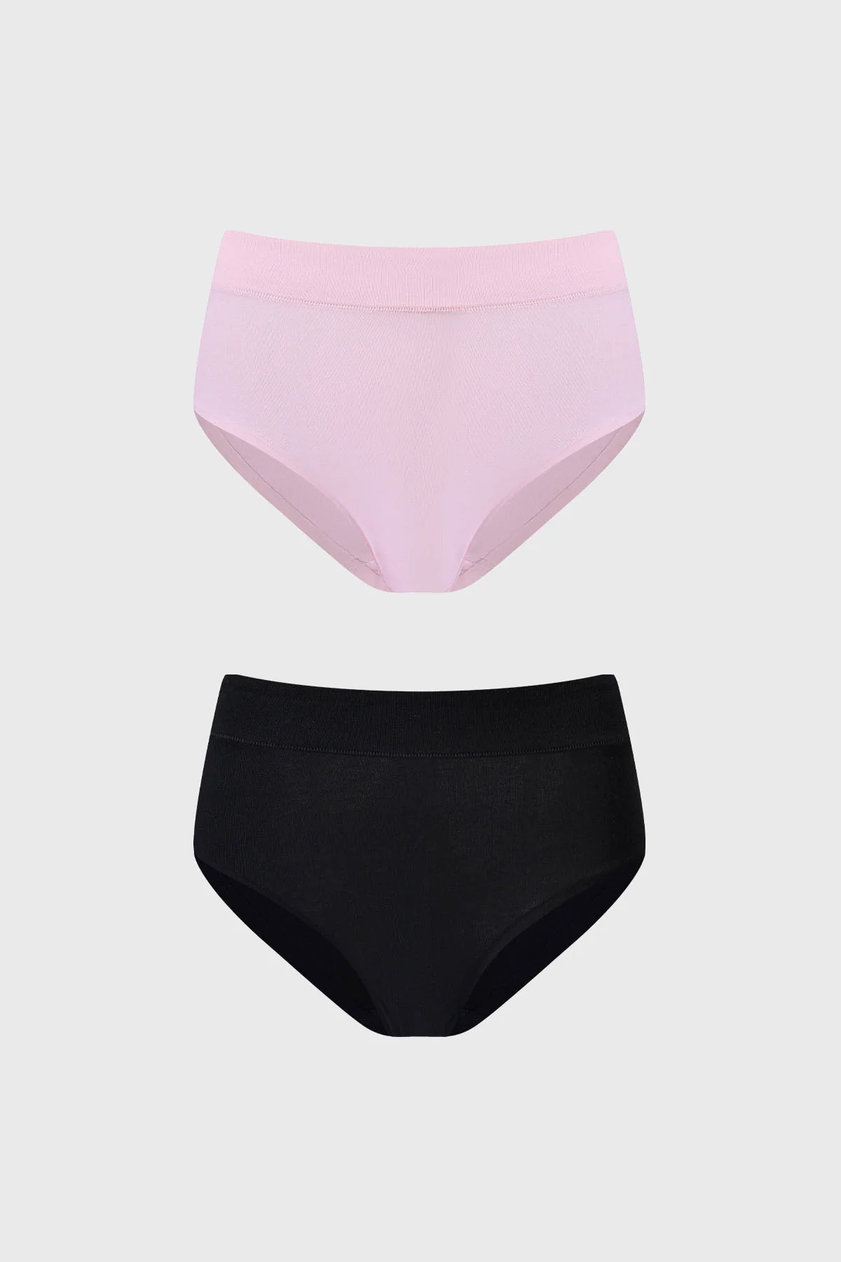 Calzón Mujer Bipack Tiro Alto Algodón Palo Rosa