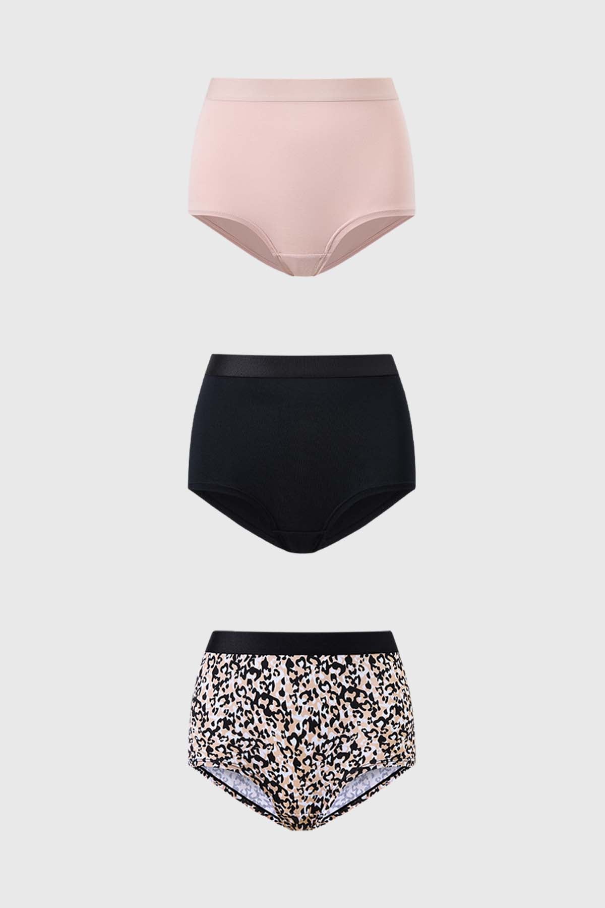 Calzón Mujer Short Triapck Liso Estampado Damasco