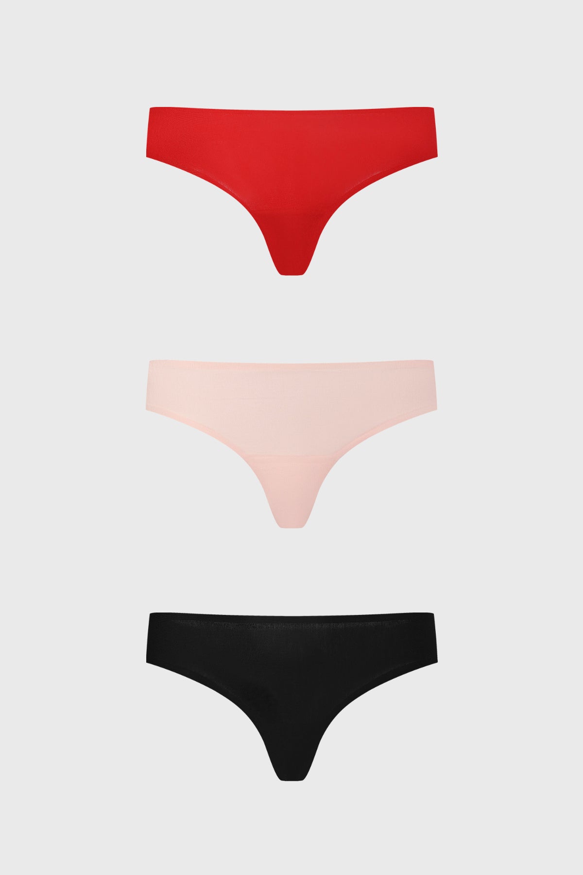 Calzón Mujer Tripack Colaless Rojo
