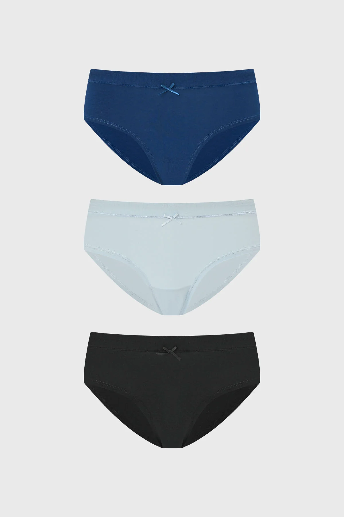 Calzón Mujer Tripack Pantaleta Azul Claro
