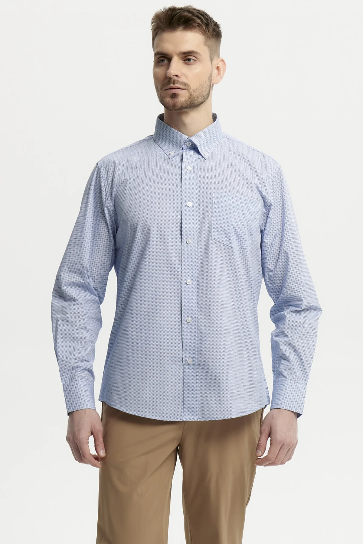 Camisa Hombre Fantasía Azul