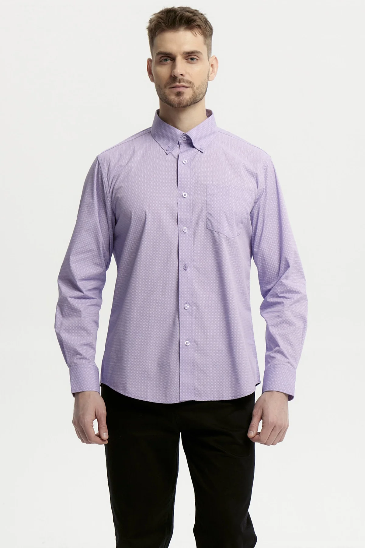 Camisa Hombre Fantasía Lila