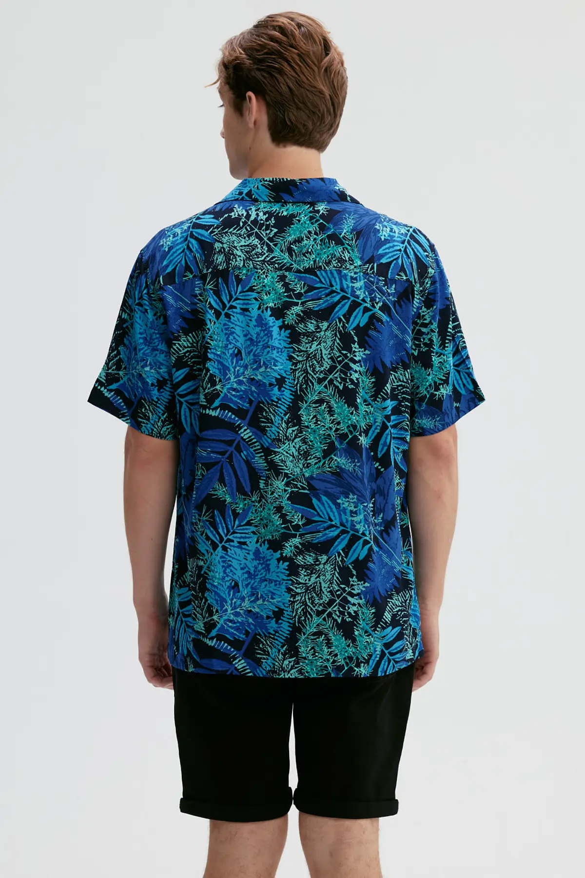 Camisa Hombre Guayabera Full Rapport Azul - Image 3