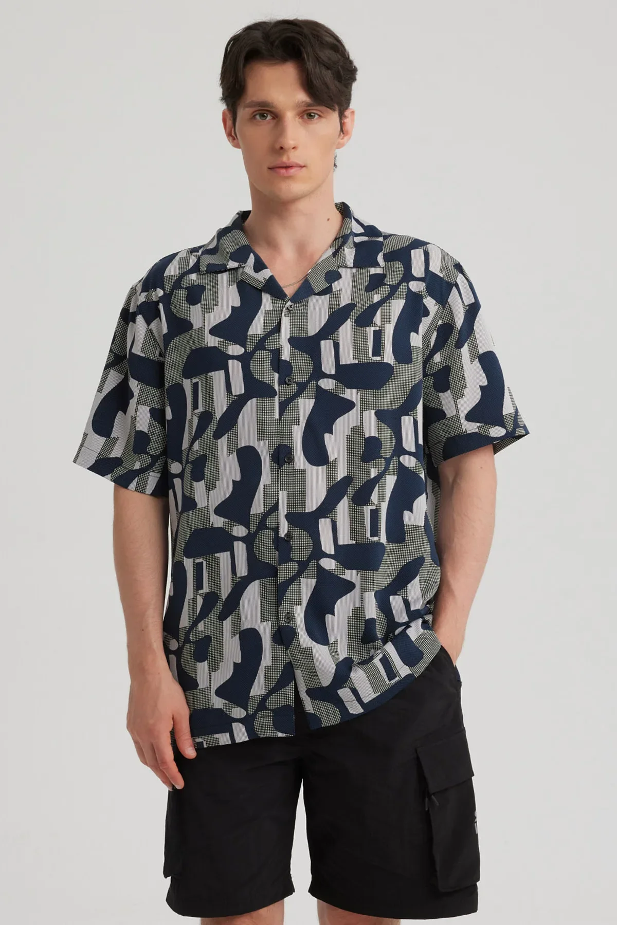 Camisa Hombre Rapport Azul