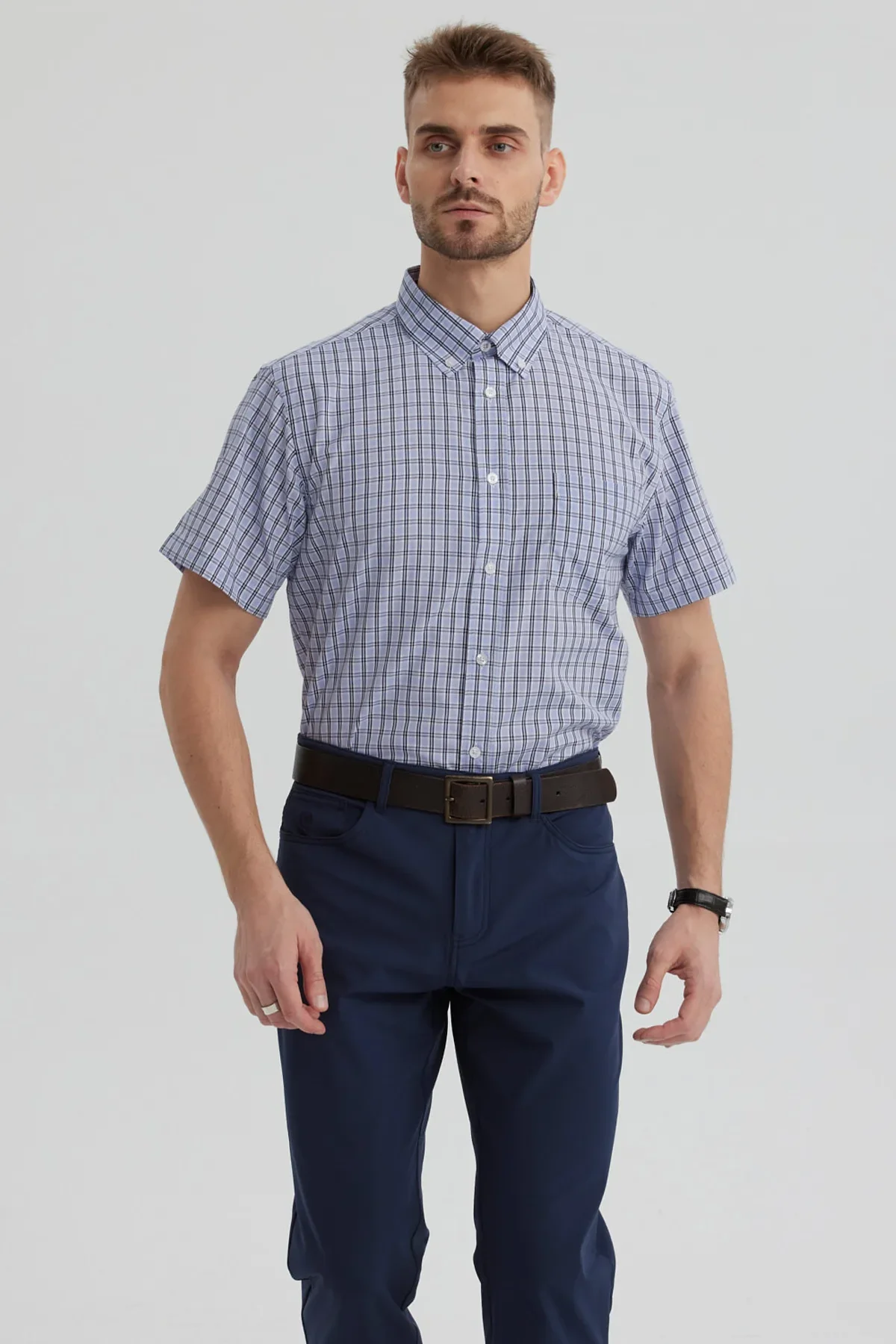 Camisa Hombre Rapport Regalo Celeste