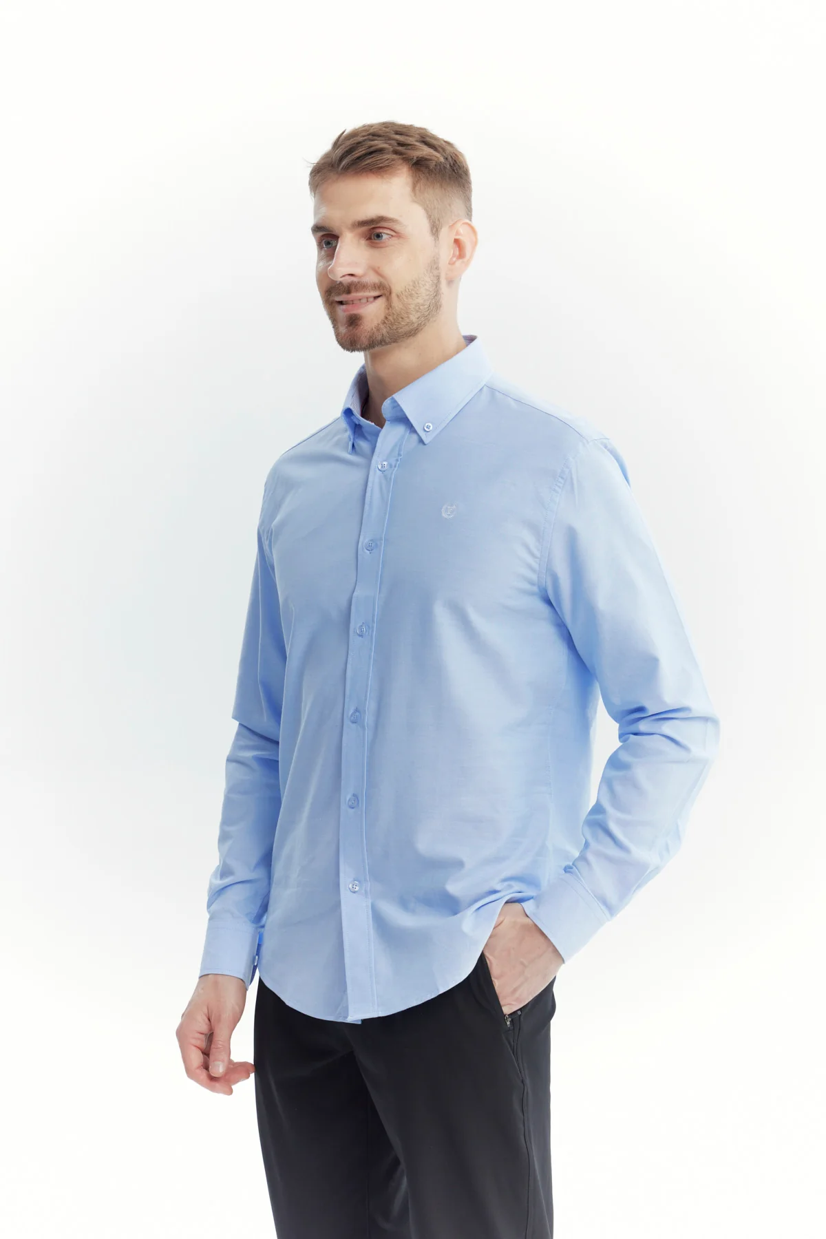 Camisa Hombre Regular Celeste - Image 2