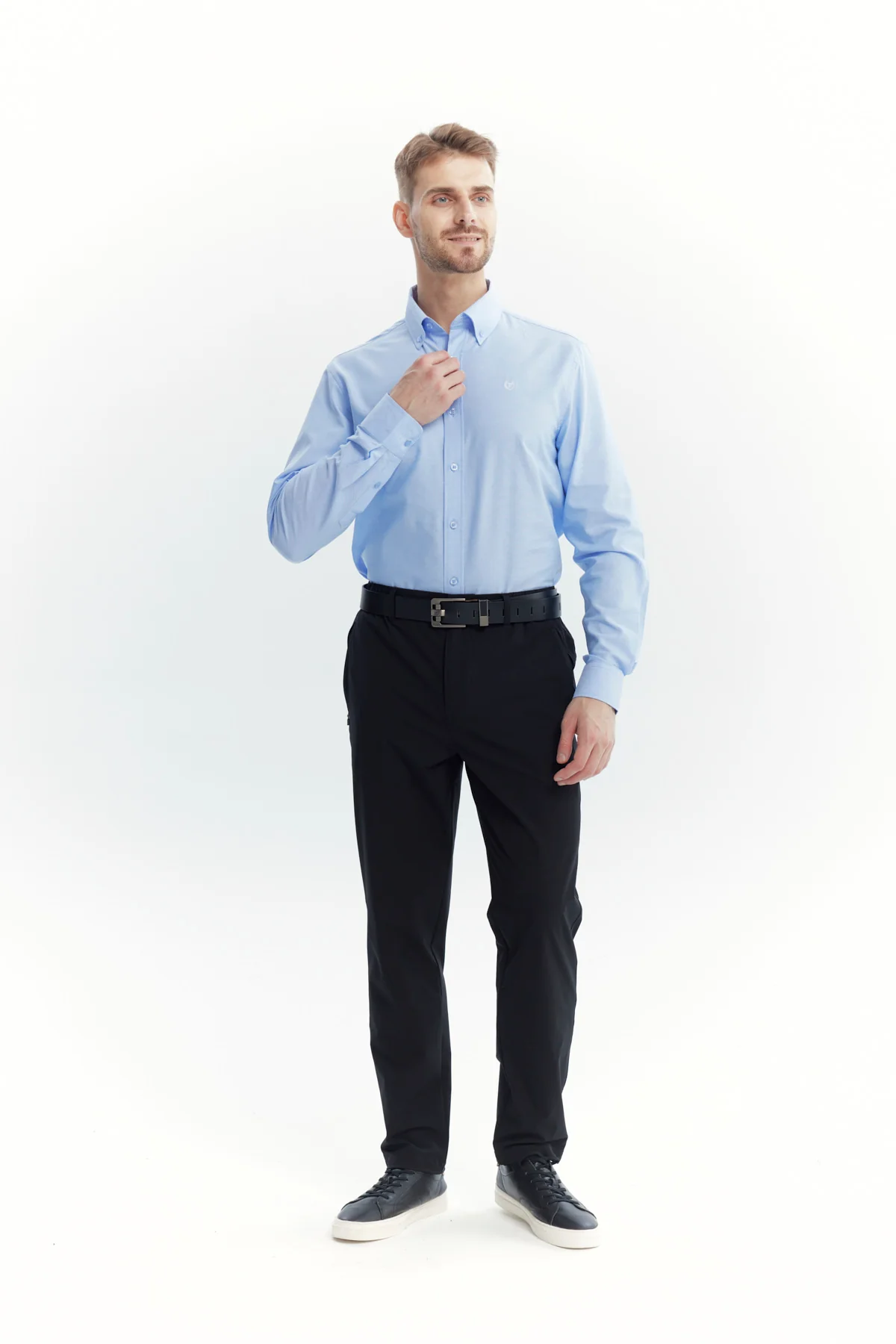 Camisa Hombre Regular Celeste - Image 4