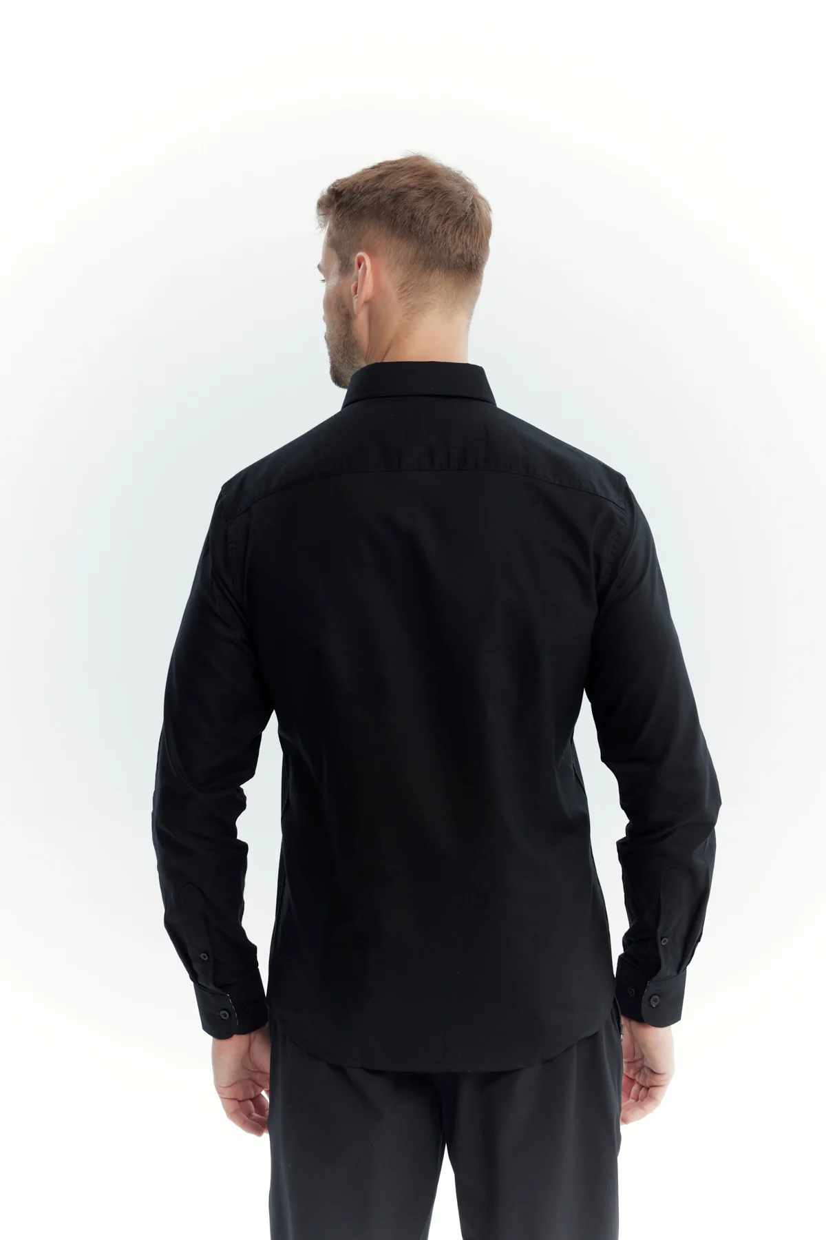Camisa Hombre Regular Negro - Image 3