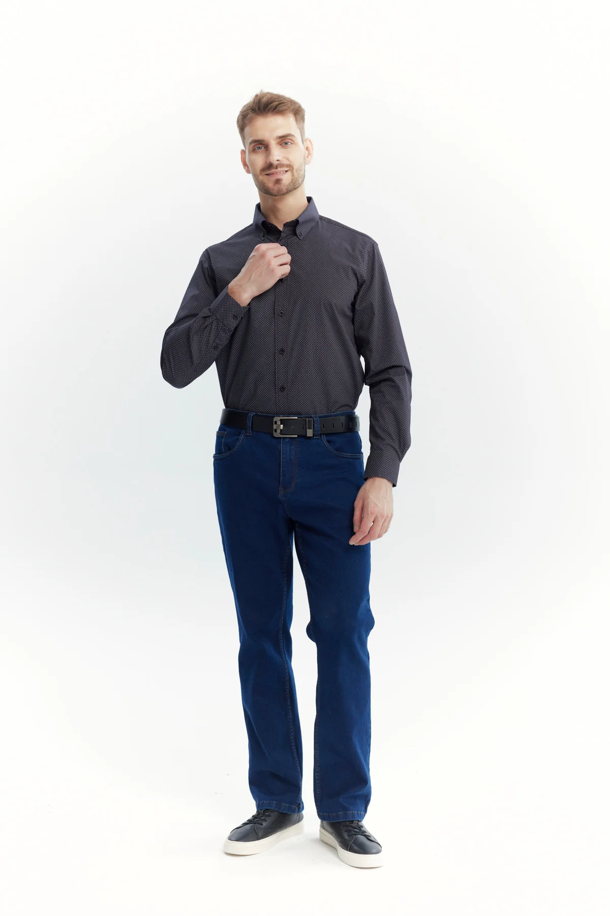 Camisa Hombre Regular Negro - Image 4