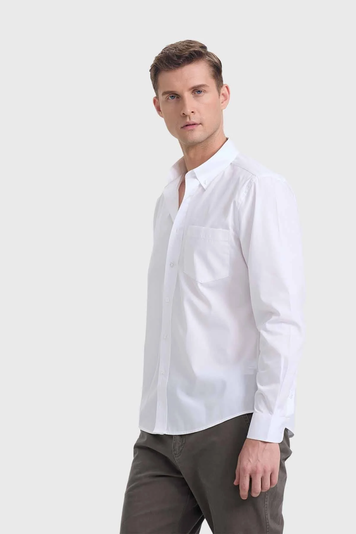 Camisa Hombre Repelente Al Agua Blanco - Image 2