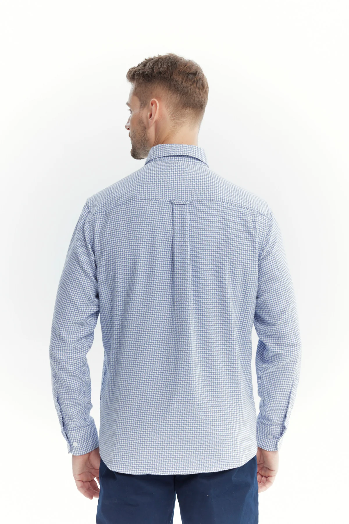 Camisa Hombre Slim Azul - Image 3