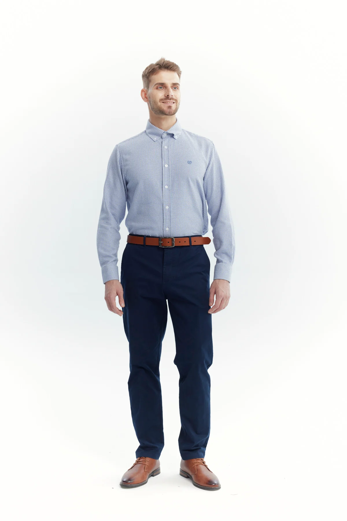 Camisa Hombre Slim Azul - Image 4
