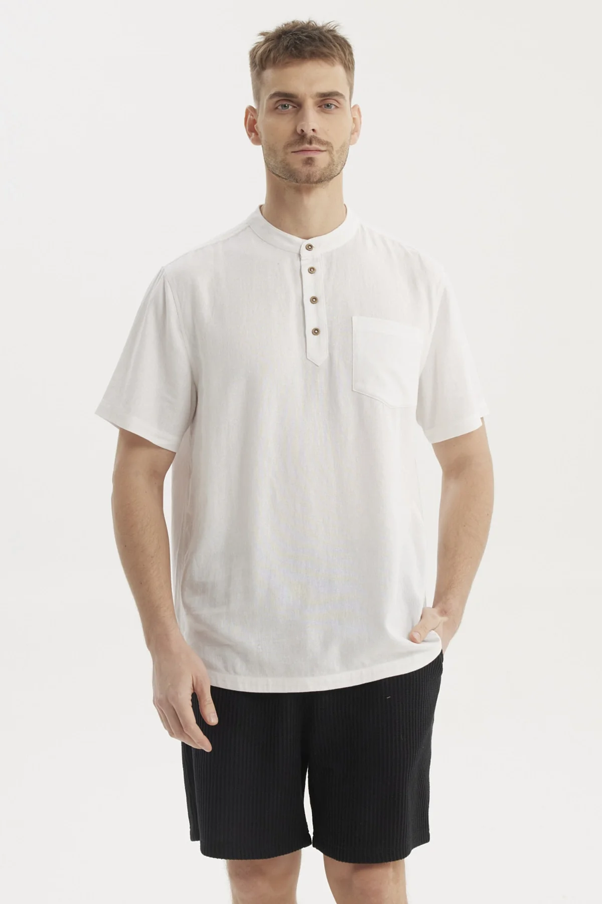 Camisa Hombre Slim Blanco