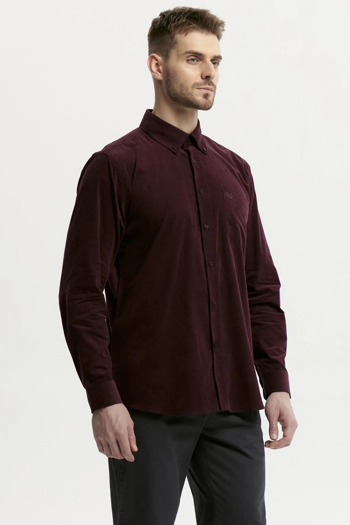 Camisa Hombre Slim Burdeo - Image 2