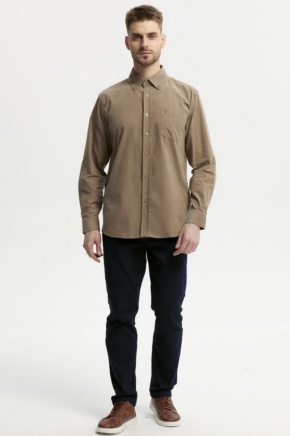 Camisa Hombre Slim Kaki - Image 4