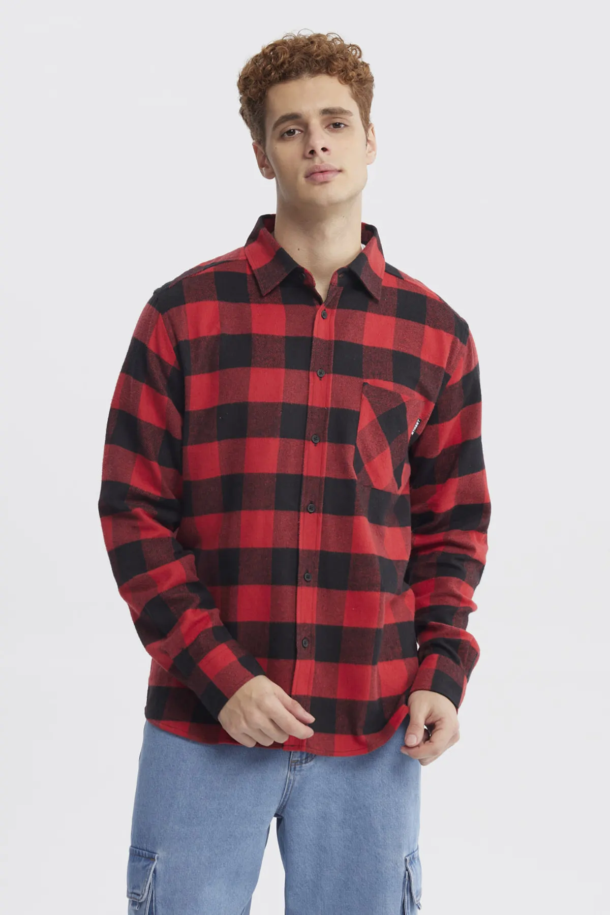 Camisa Hombre Slim Rojo