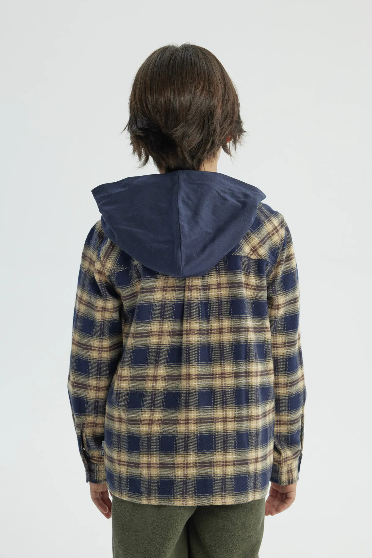 Camisa Niño Regular Azul Oscuro - Image 3