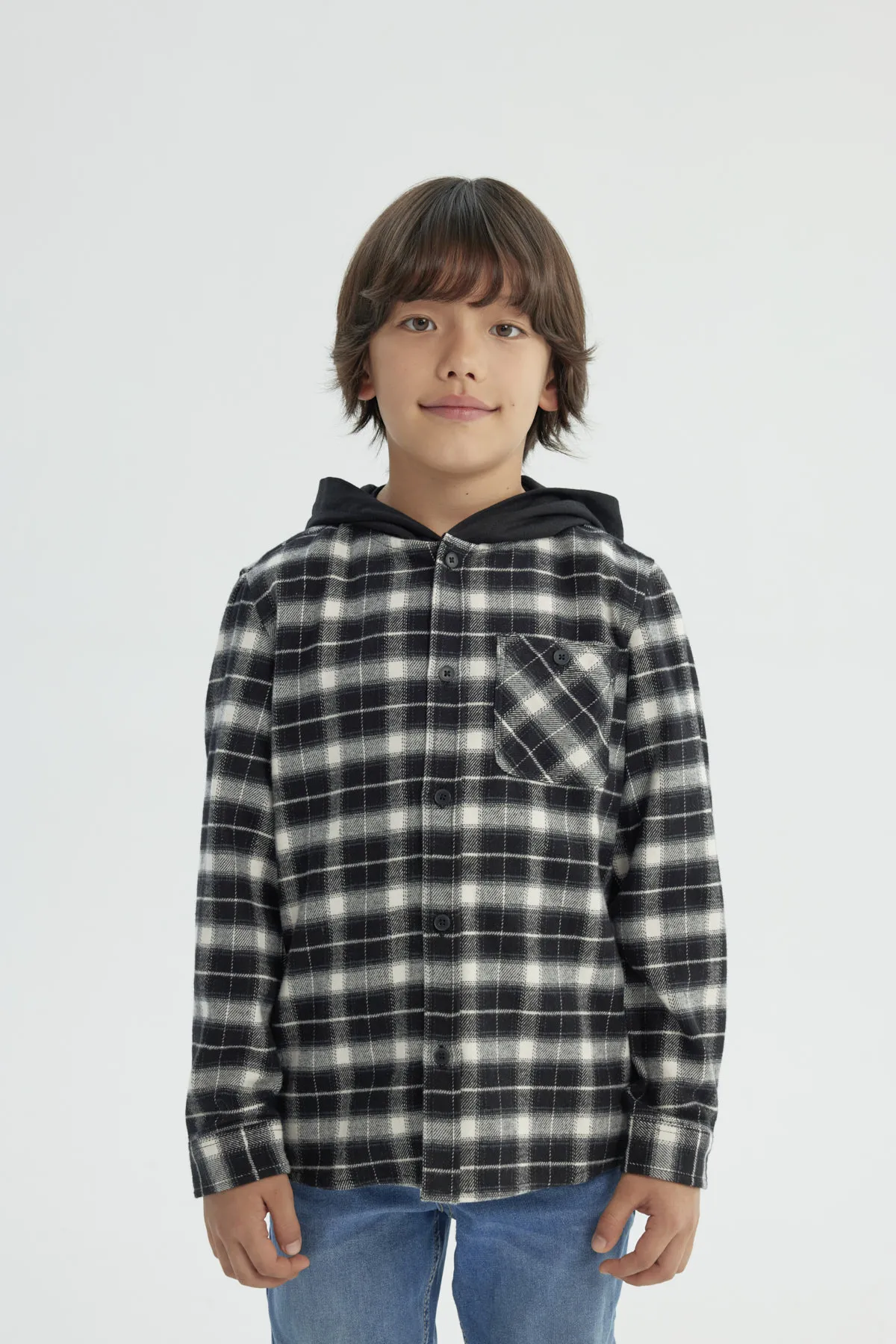 Camisa Niño Regular Negro