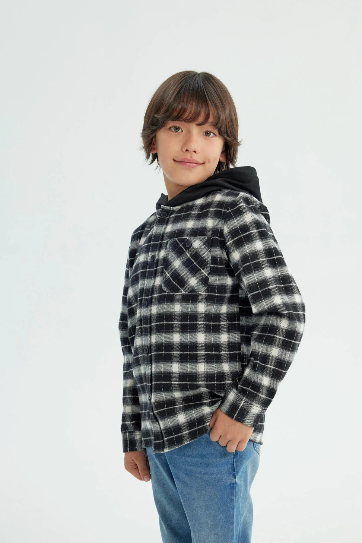Camisa Niño Regular Negro - Image 2