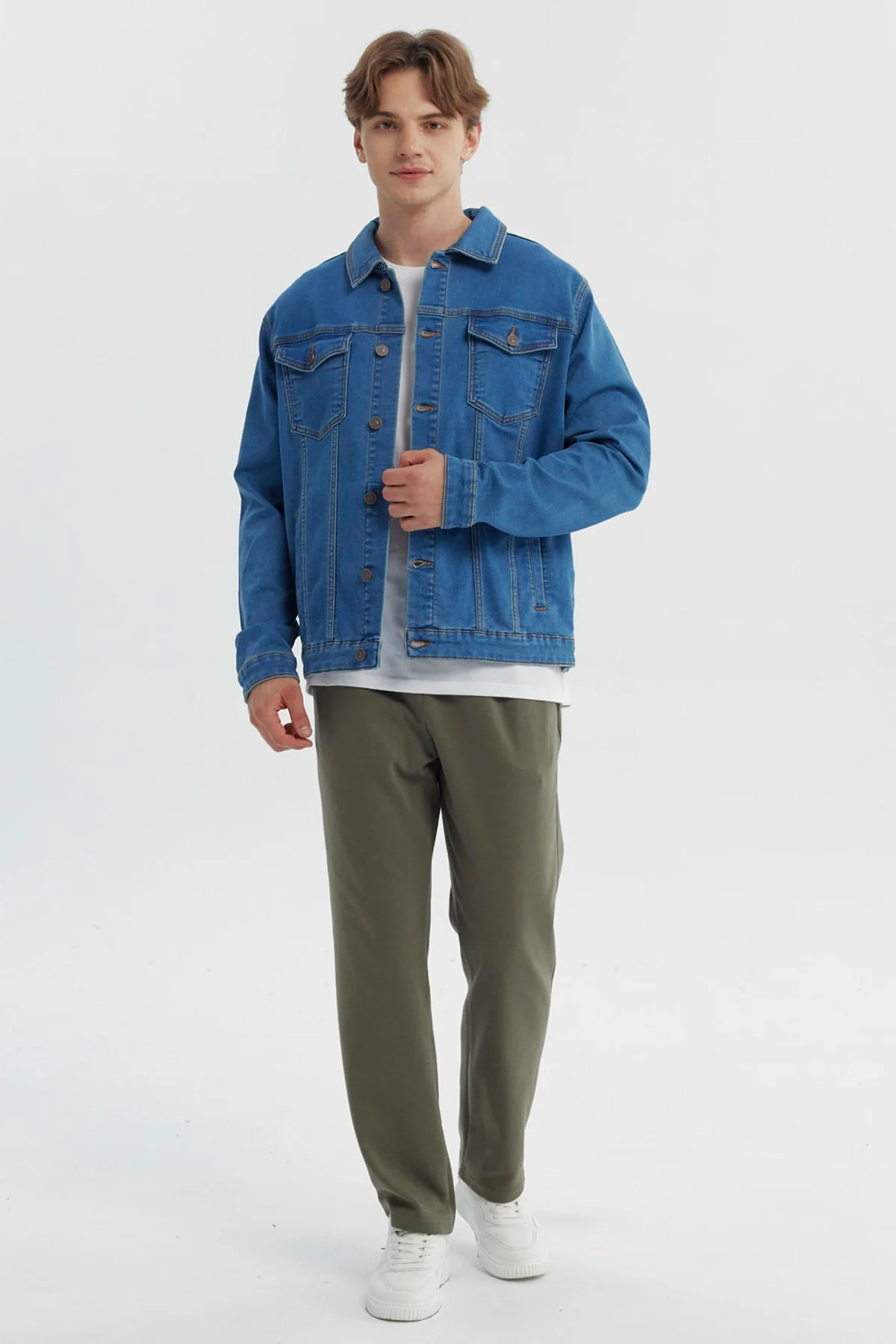 Chaqueta Hombre Clásica Azul - Image 4