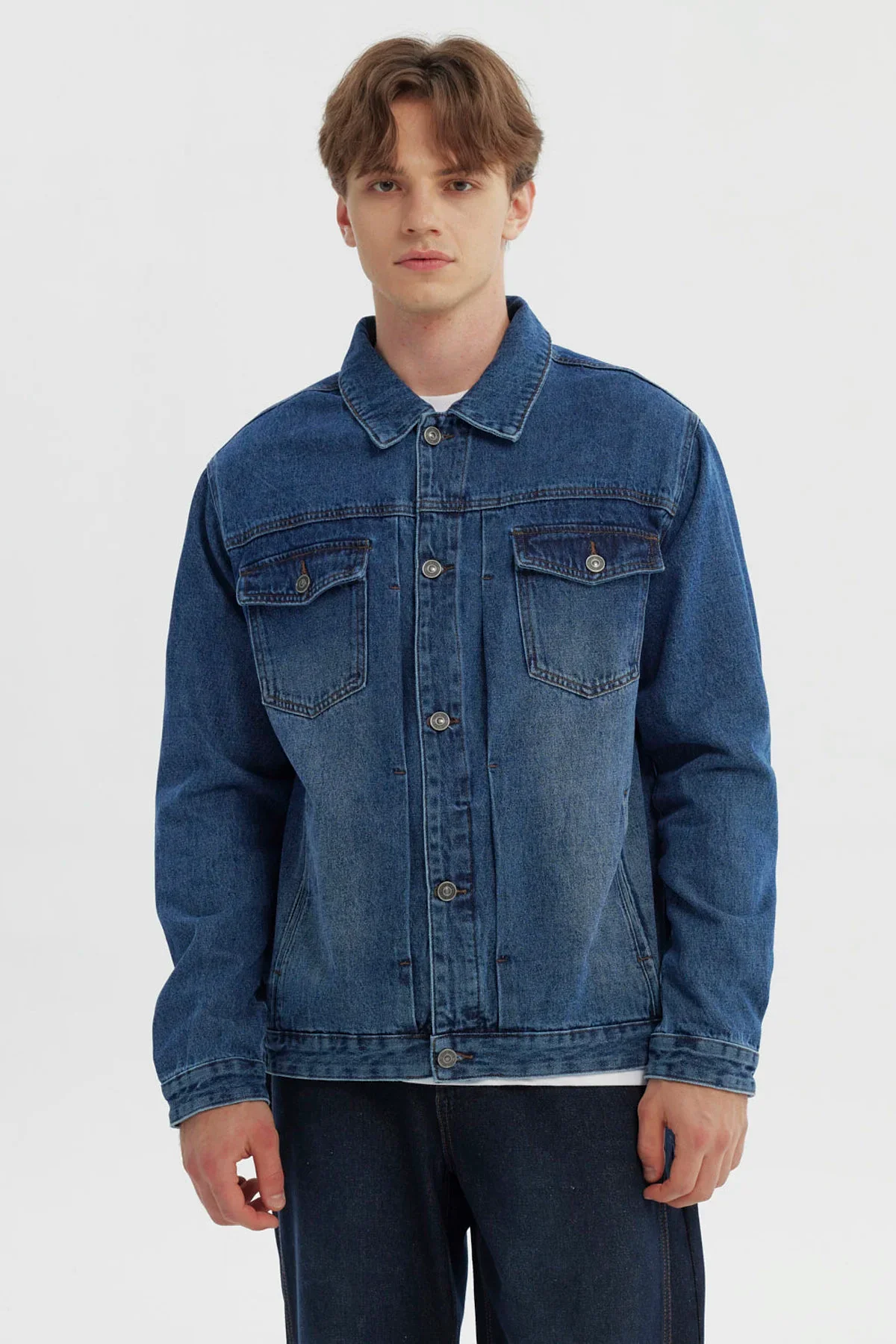 Chaqueta Hombre Clásica Azul