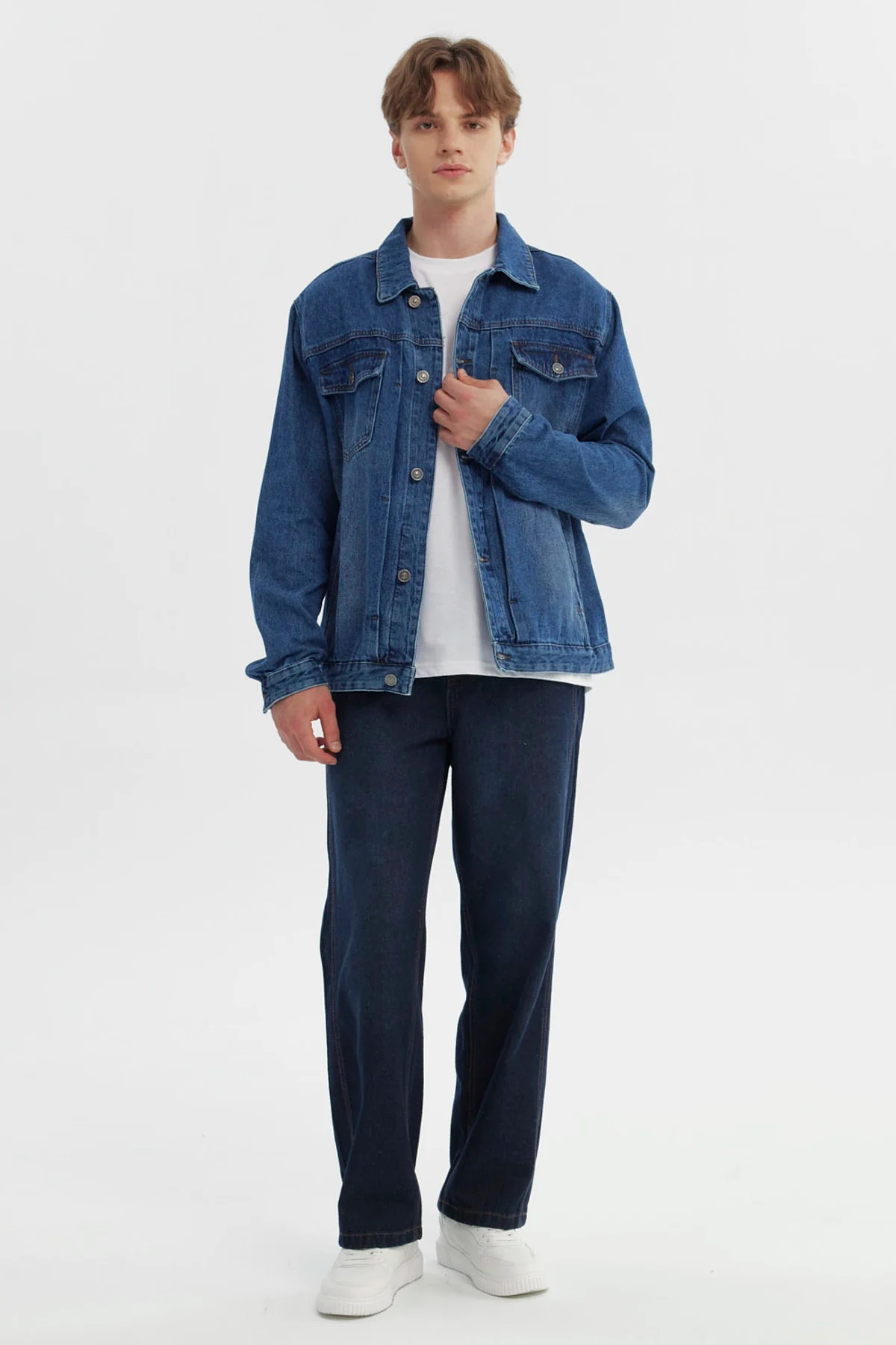 Chaqueta Hombre Clásica Azul - Image 4