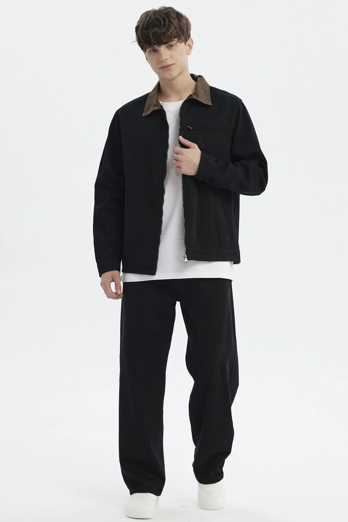 Chaqueta Hombre Clásica Negro - Image 4