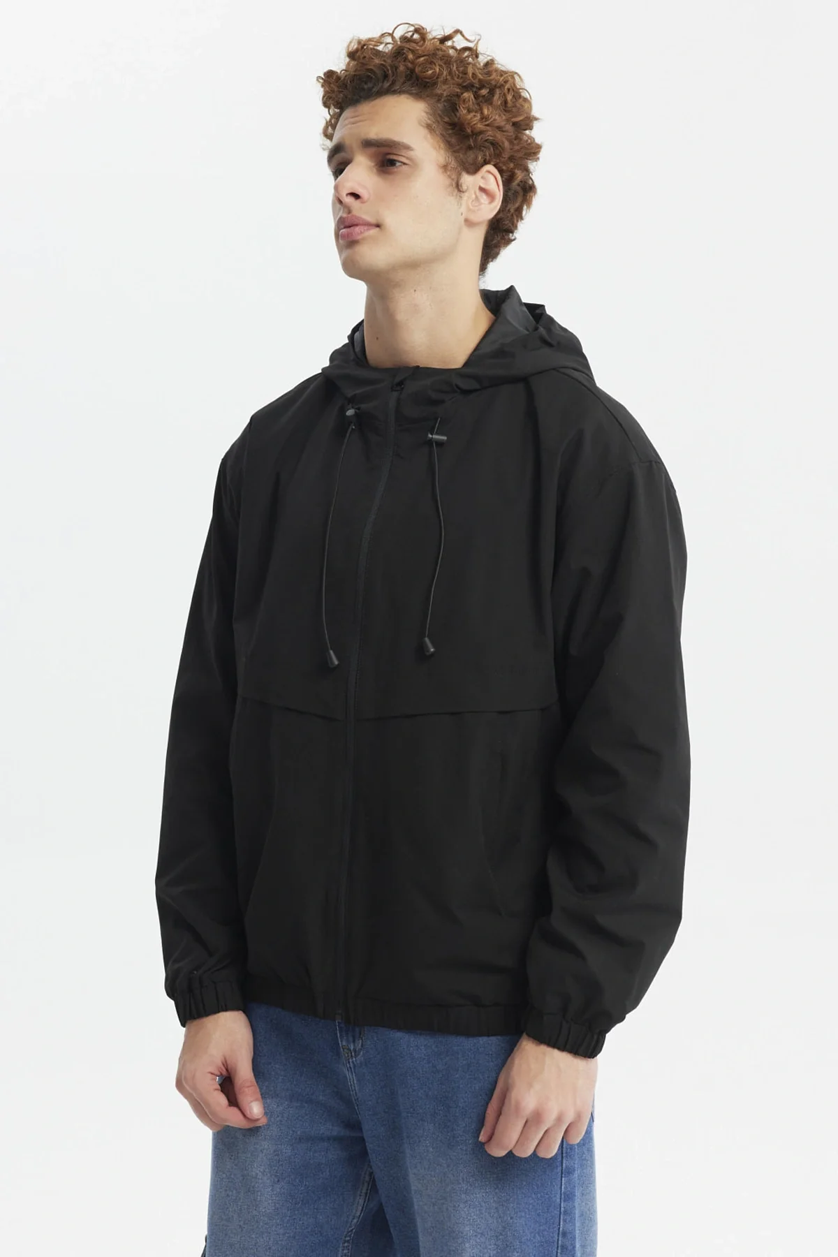 Chaqueta Hombre Cortaviento Negro - Image 2