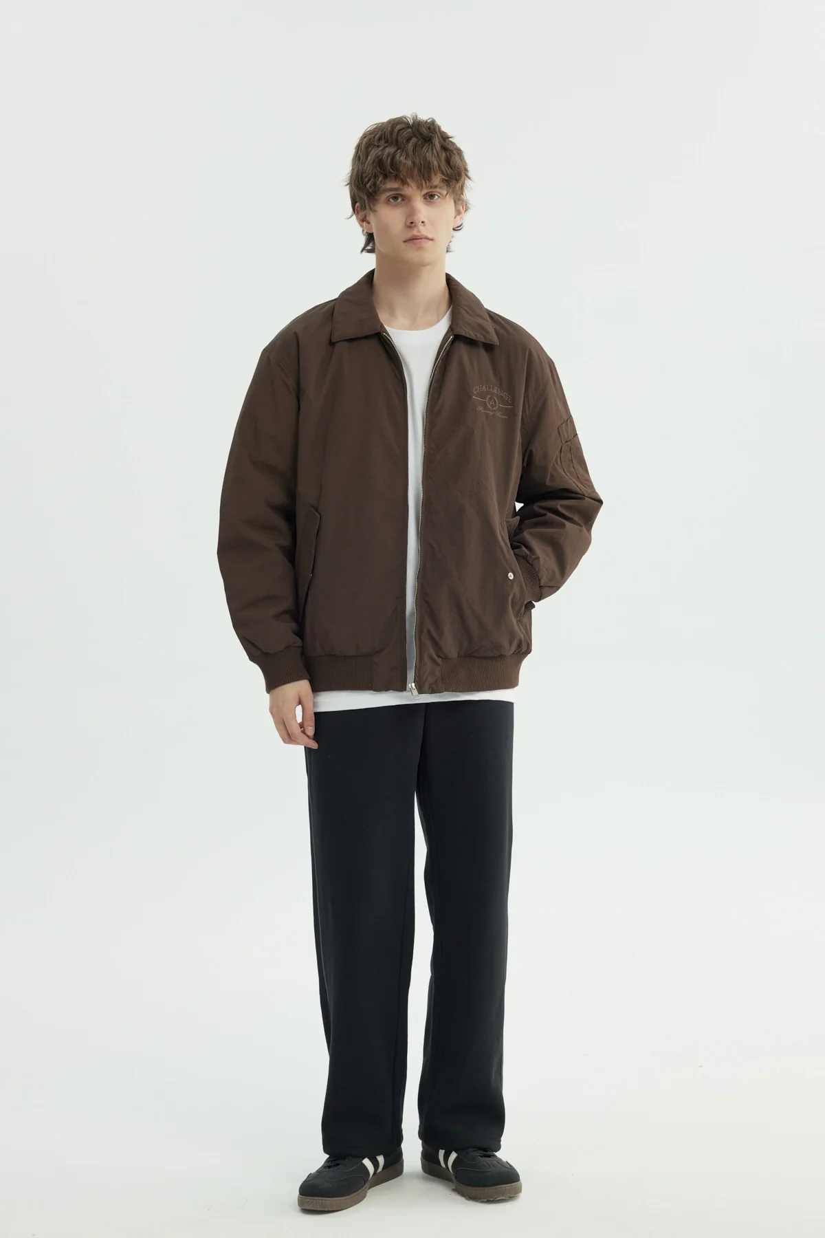 Chaqueta Hombre Cuello Camisero Café - Image 4