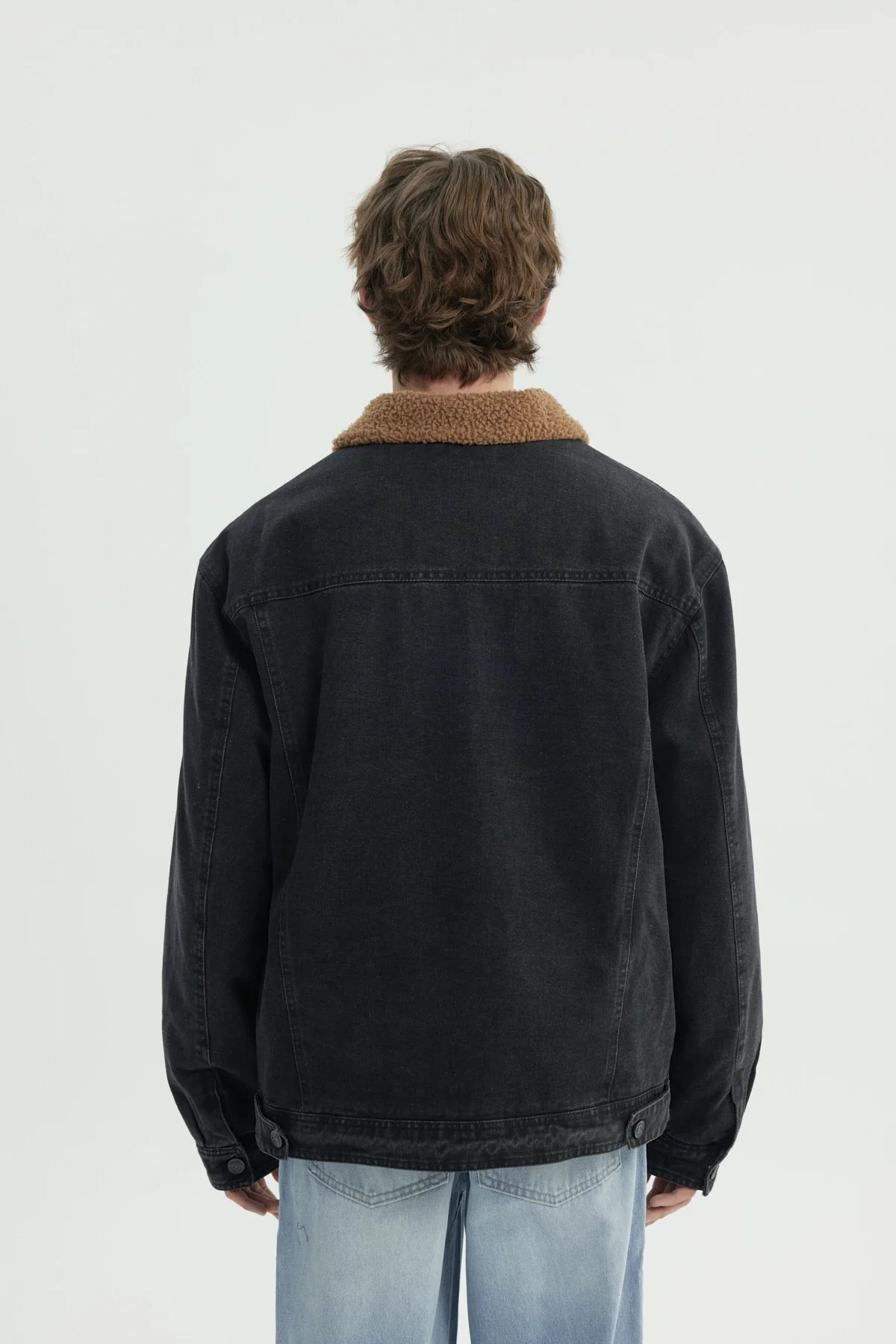 Chaqueta Hombre Cuello Camisero Negro - Image 3