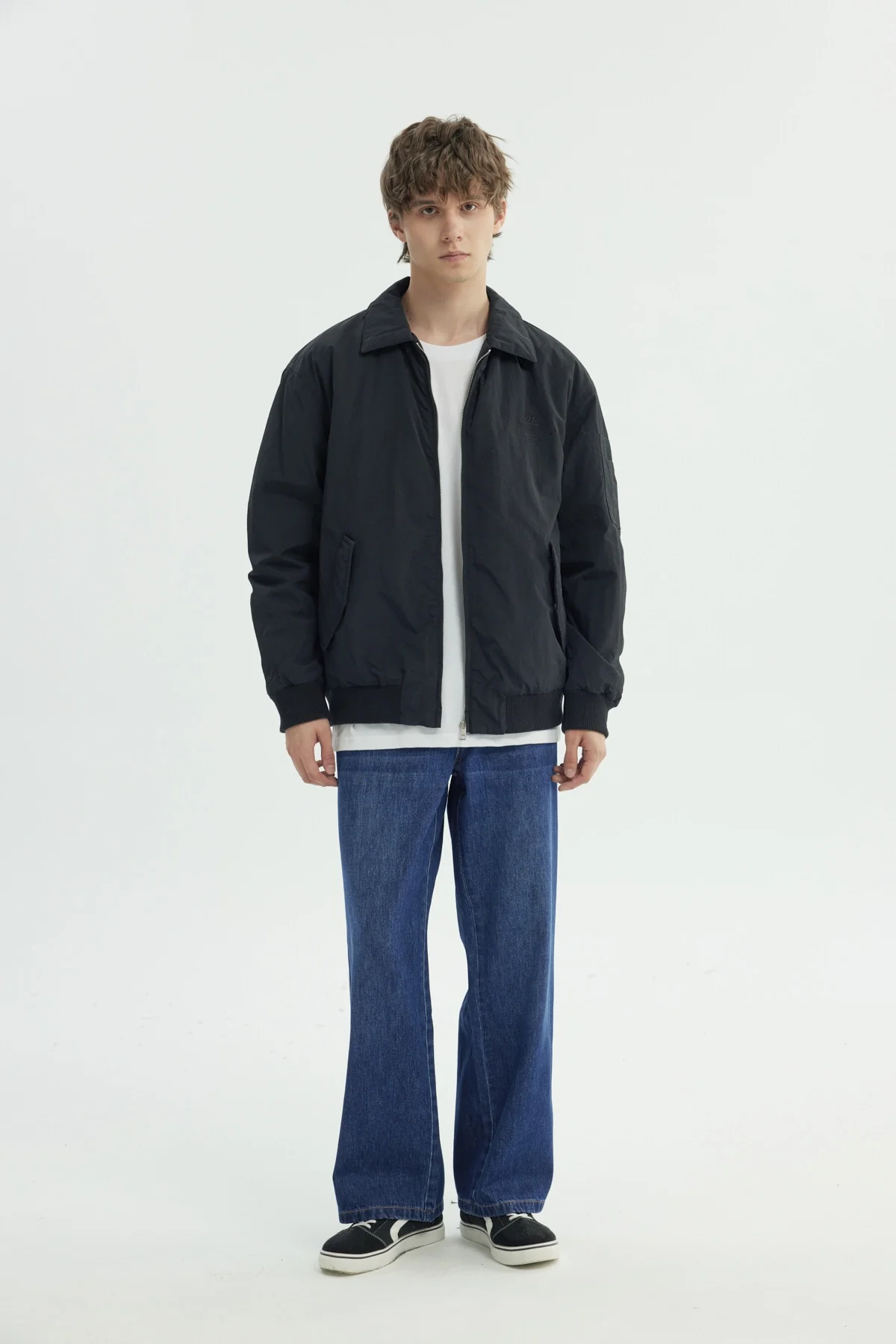 Chaqueta Hombre Cuello Camisero Negro - Image 4