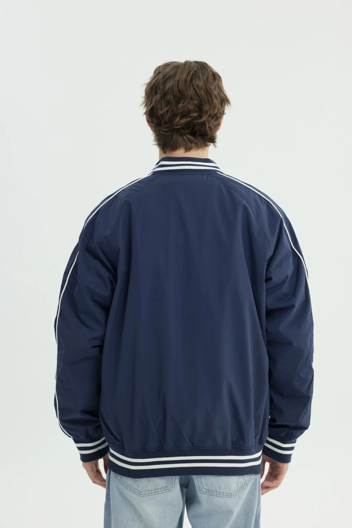 Chaqueta Hombre Oversize Azul Marino - Image 3