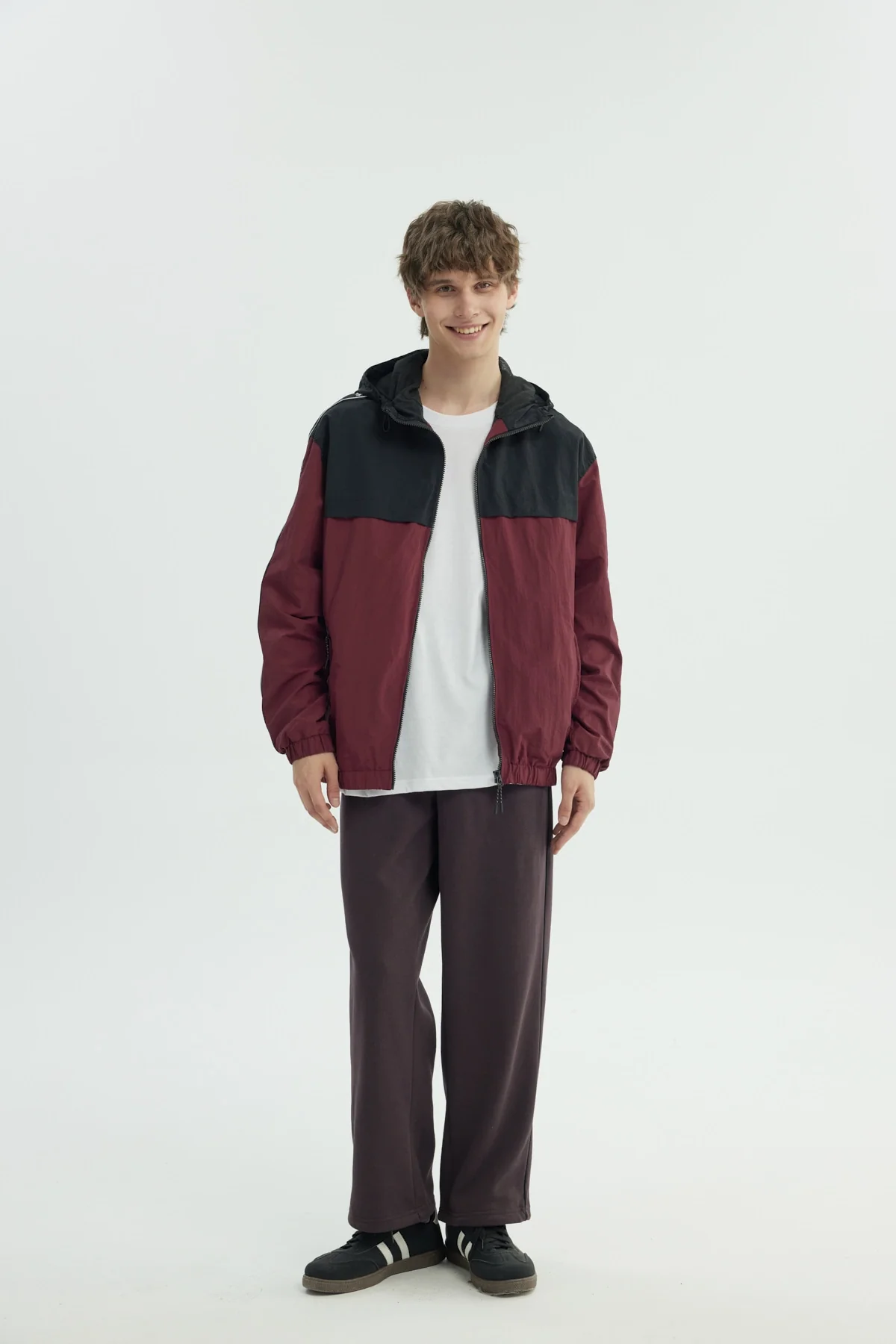 Chaqueta Hombre Oversize Burdeo - Image 4