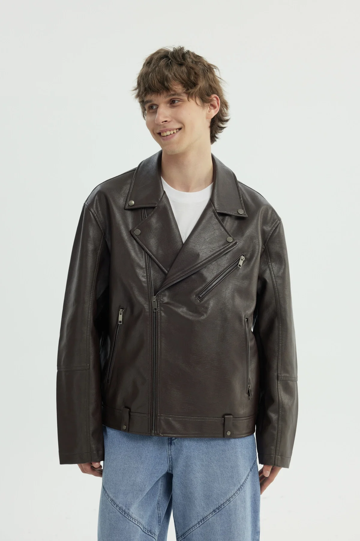 Chaqueta Hombre Oversize Chocolate