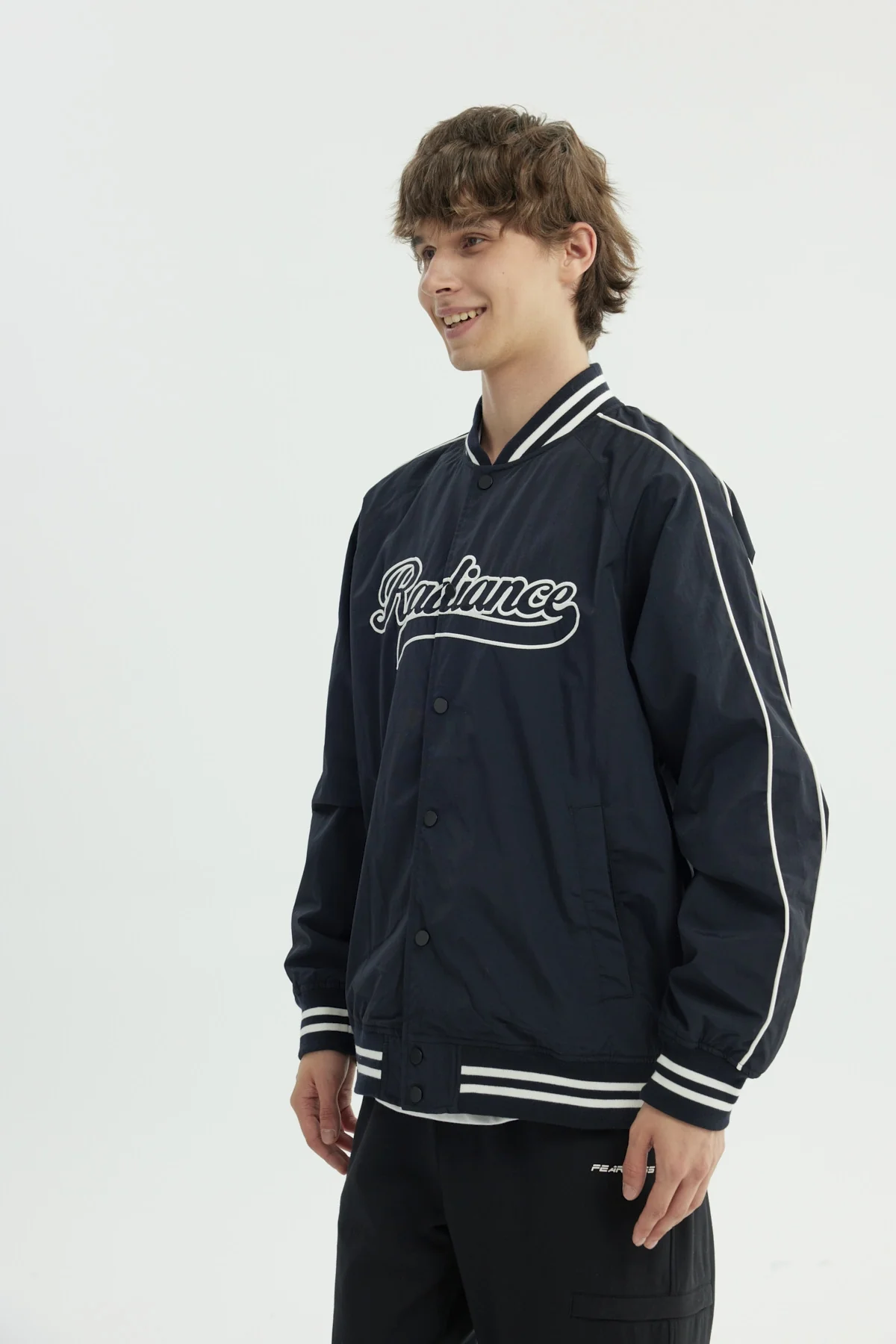 Chaqueta Hombre Oversize Negro - Image 2